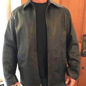 Croft & Barrow Black Leather Jacket